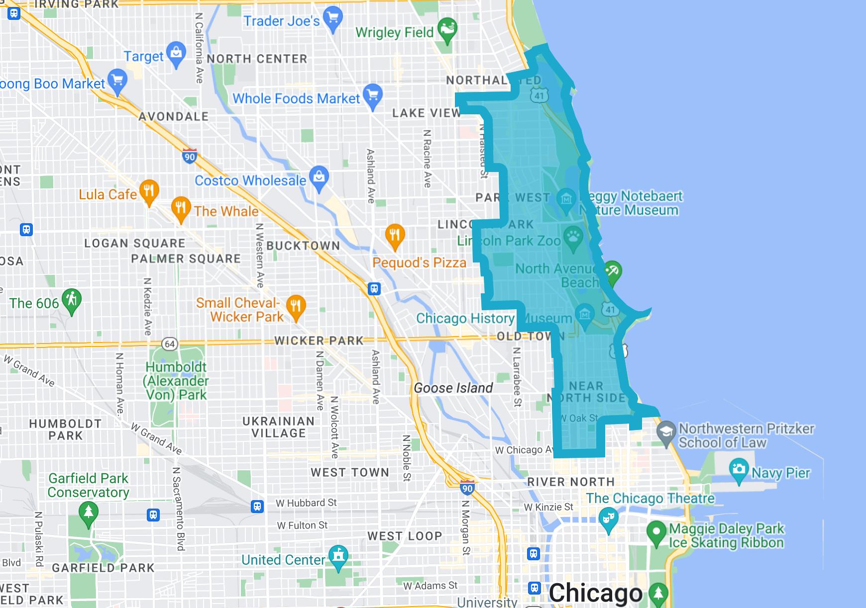 Map of 12th district of Illinois